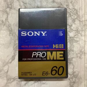 SONY HI8 ビデオカセットテープ PRO ME 60 E6-60HMEX メタルテープ　年代物