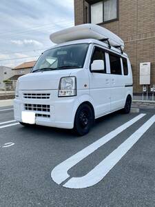 個人出品 ルーフボックス付き エブリイ DA64V 5MT ターボ 4WD 8.7万km