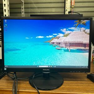 junk-27 Philips 223v5L 22インチ液晶モニター　フルHD HDMI 画面キズ小 電源ケーブル付き