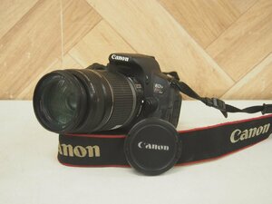 ☆【2K0514-14】 Canon キャノン 一眼レフカメラ EOS Kiss X6i バッテリー付き EF-S LENS 55-250mm 1:4-5.6 現状品