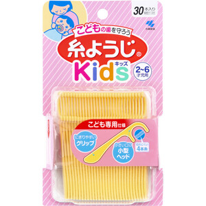 まとめ得 糸ようじ キッズ 2-6才児用 30本入 x [10個] /k