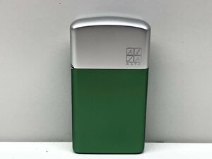 【未使用】ALFA　アルファ　２色　バイカラー　緑　ZIPPO　ジッポ　喫煙具　本体のみ　火花確認済み