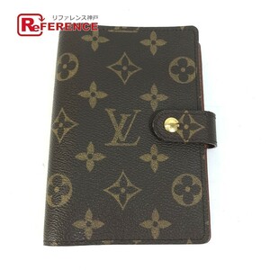 LOUIS VUITTON ルイヴィトン R20005 アジェンダPM システム手帳 ケース モノグラム 手帳カバー ブラウン レディース【中古】