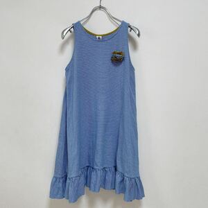 プチバトー PETIT BATEAU キッズ ジュニア 女の子 ワンピース ブルー色 ボーダー柄 サイズ12ans/152cm 美品