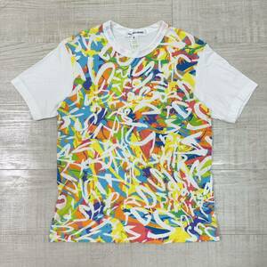 COMME des GARCONS SHIRT コム デ ギャルソン シャツ グラフィック グラフィティ 切り替え Tシャツ MADE IN FRANCE フランス 製 サイズ XS
