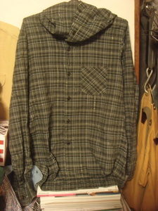 1905ジョンブルJOHNBULLフード/セーラー カラー金糸チェックシャツ パーカー