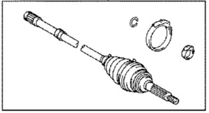 トヨタ 純正 スープラ JZA80 SZ リヤドライブ アウトボードジョイントシャフトASSY RH 未使用 ★デッドストック★ 【メーカー在庫わずか】