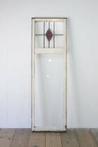 英国アンティーク ステンドグラス 窓 ドア 建具 ゆらゆらガラス イギリス レトロ ヴィンテージ 1枚 1/店舗デザイン什器/NAK28110