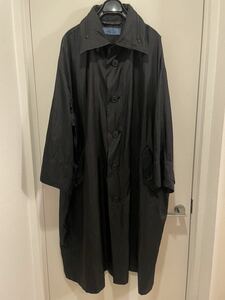 80s WINDCOAT 初期 ISSEY MIYKAKE イカコート イッセイミヤケ オールド ヴィンテージ 黒 BLACK モッズコート ナイロン ブラック 名作 貴重