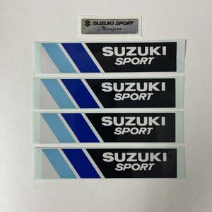 スズキスポーツ★レア品★SUZUKI SPOTS スズキスポーツ 純正 テッカー 5枚セット★当時物 昭和 自動車　モータースポーツ ステッカー★