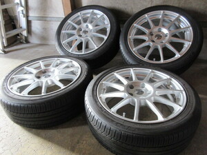 稀少な外車用set!! TECMAG (18x7,5+37 5H/120) バリ溝(TOYO SD-7) 225/45R18 BMW F30 3シリーズ F32 4シリーズ 他にも 格安完全売切り!! 