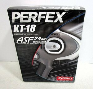 ■【未開封】京商 PERFEX KT-18 送信機 (2.4GHz) ラジコン用 プロポ 82001EBK ◆ KYOSHO