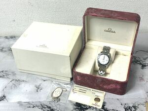 OMEGA/オメガ SEAMASTER 腕時計 ステンレス 白盤面 箱付き 現状品