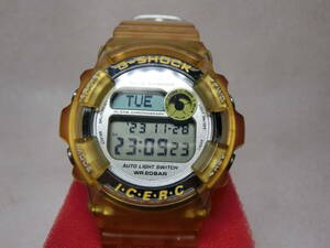 【№1095-O6004G】中古品：CASIO カシオ G-SHOCK DW-9200K 1998年 第7回国際イルカ・クジラ会議 キラーホエール 腕時計 作動品