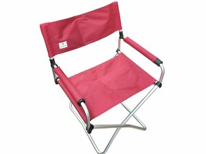 ◎【美品】snow peak スノーピーク FDチェアワイド RD LV-077RD キャンプ用品 折り畳み式 レッド 赤 椅子 アウトドアチェア イベント