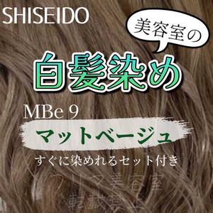 最安値！資生堂　白髪染めセット（ショート・メンズヘア用）MBe9 マットベージュ