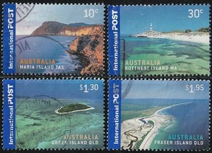 オーストラリア2007＃2627－島々(低額)4種揃　済 ＄4.50