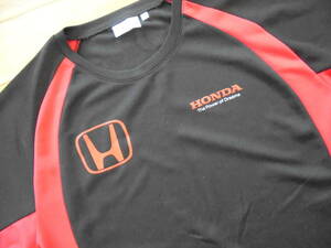 ホンダレーシング HONDA Racing 半袖ドライＴシャツ L ブラック×レッド F1 フォーミュラ