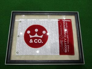 【特注額装済】新品[4] Scotty Cameron Crown＆Co. Japan Limited Japan Dog/クラウン＆Co.ピンフラッグ/スコッティキャメロン直筆サイン
