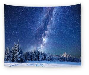 風景のタペストリーNO7　銀河　宇宙　星　冬空　冬景色 150*130cm　模様替え　インテリア　背景