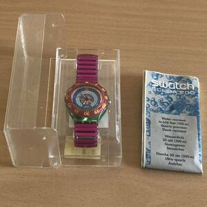 303-0166 swatch スウォッチ メンズ　レディース　腕時計　SCUBA200 クオーツ　電池切れ　動作未確認