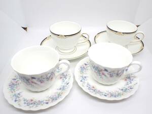 (841) 1円~ WEDGWOOD ウェッジウッド カップ＆ソーサー 4客