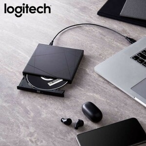 Logitec 外付け ポータブル DVDドライブ USB2.0 ブラック Window Mac LDR-PWB8U2LBD/E ELECOM BUFFALO IODATA ロジテック