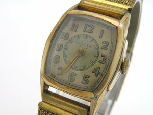 1円◆稼働◆ ブローバ ゴールド 手巻き レディース 腕時計 K73604