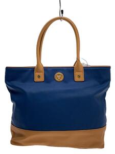 TORY BURCH◆トートバッグ/-/BLU/無地/HLM034