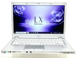 ◆スプリングセール Panasonic Let‘s note CF-LX6 Win10 Intel Core i5‐7300U メモリ8GB SSD256GB 14インチFullHD カメラ AC付属