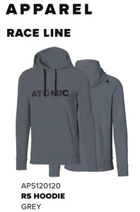 40%OFF!★ATOMIC2024★RACE LINE/RS HOODIEグレー*AP5120120 Size:Ｌ