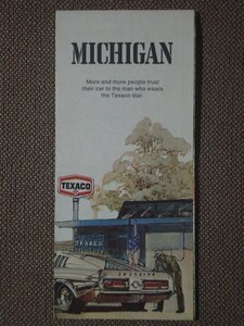 Michigan Street Map (TEXACO) (MITEX) - Rand McNally & Co. 1972 Ed.