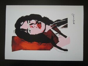 A4 額付き ポスター Mick Jagger ミックジャガー Andy Warhol アンディーウォーホル 絵画 