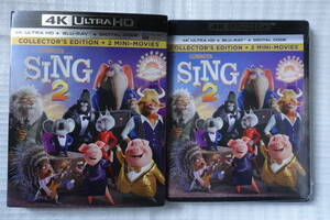 Sing 2 4K UHD + Blu-ray + Digital 北米版 シング ネクストステージ 日本語音声・字幕無し 未開封 新品/即決1980円