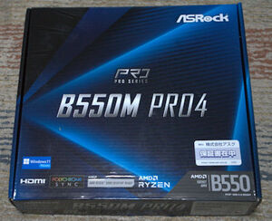 ASRock ( B550M Pro4 Socket AM4対応 AMD B550チップセット搭載MicroATXマザーボード