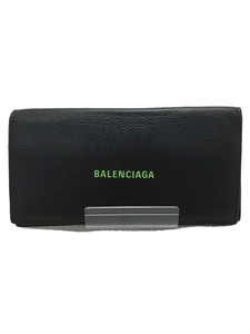 BALENCIAGA◆長財布/レザー/BLK/メンズ/594692・1063・T・584046/2021SS