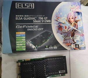 付属品全完備 ELSA GLADIAC 795 GT silent 512MB ge GeForce 9600GT 動作確認済み