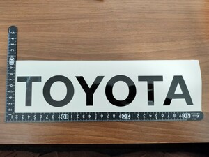 【30cm】TOYOTA トヨタ カッティング ステッカー 艶黒 ランクル ハイラックス RAV4 タコマ タンドラ ハイエース デカール