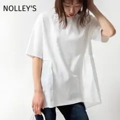 NOLLEYS ノーリーズ ポンチ×ブロードバックギャザープルオーバーカットソー