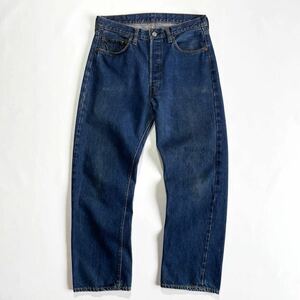 濃紺♪66前期 70s USA製 Levis 501 W34L30 オリジナル ビンテージ ゴールデンサイズ リーバイス 501 66前期 