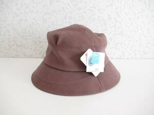 ■未使用　サイズ調整機能付帽子　M（57.5cm～56cm）　ブラウン系■