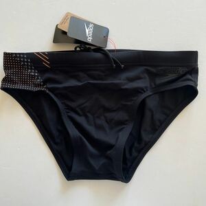 speedo スピード　競泳水着　46 競パン　メンズフィットネススイムウエア　スイムビキニ　メンズスイムウエア　男性水着　ブラック　黒