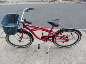 ▲/Zク4061　 SCHWINN シュウイン CORVETTE コルベット24　KIDS ビーチサイクル 24インチ【らくらく家財便 E or引き取り】