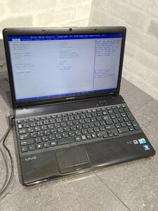 【現状品】管1W133 SONY VAIO PCG-71311N VPCEB39FJ CPU core i5-460M Bios起動OK HDD無し、HDDマウント有り、メモリー2GB、バッテリー有 