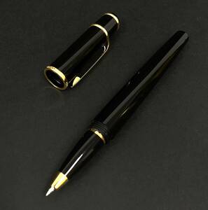 【美品】Cartier カルティエ ディアボロ ブルージュムストーン ボールペン キャップタイプ ブラック×ゴールド