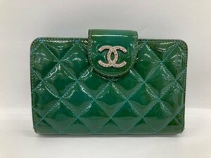 CHANEL シャネル マトラッセ 2つ折り財布 14543211 箱付き ギャランティカード付き 【CDBA7052】