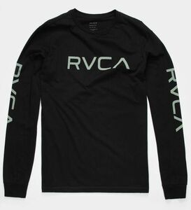 RVCA Big RVCA Long Sleeve T-Shirt Black S Tシャツ
