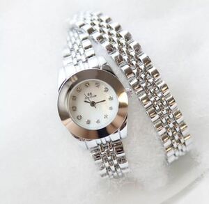 ☆新品☆ 【BS】レディース腕時計 Diamond Bracelet montre femme マルチレイヤー シルバー Quartz オマージュ