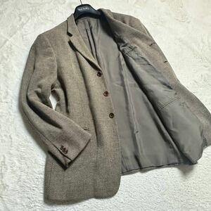 【超希少サイズ/美品】ARMANI COLLEZIONI アルマーニ コレツィオーニ 編み込み テーラードジャケット カシミヤ混 52(2XL)