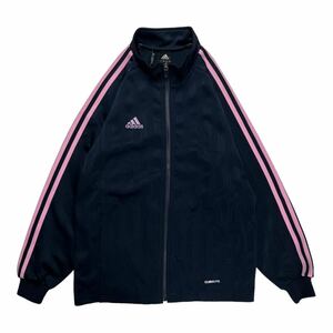 adidas アディダス ジャージ トラックジャケット スポーツウェア 150 ネイビー/ピンク